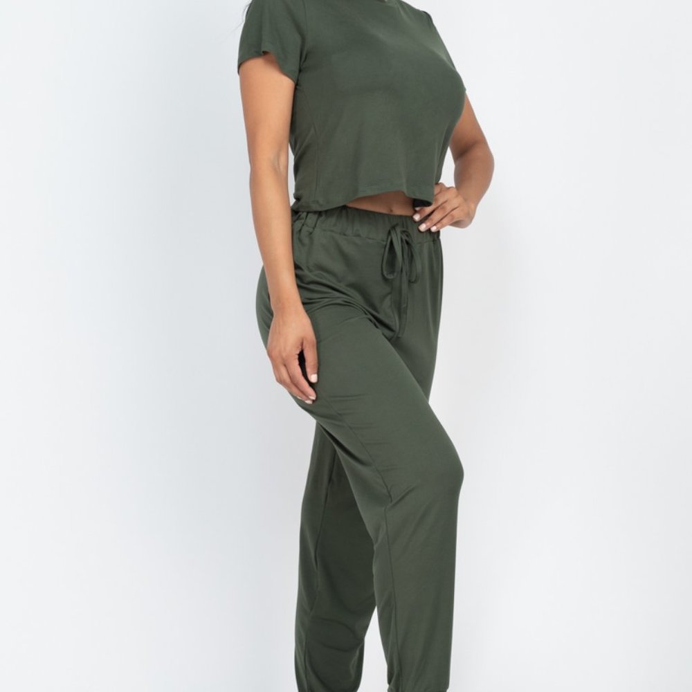 Capella Apparel Solid Basic Loose Short Sleeve To… - image 2